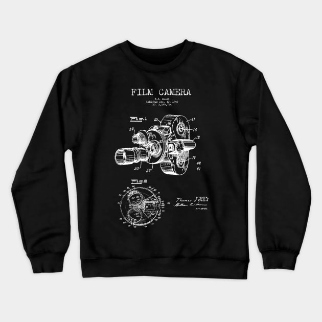 Film Camera Patent Crewneck Sweatshirt by Woah_Jonny